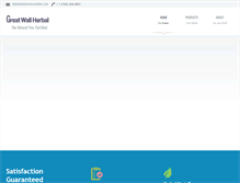 Tablet Screenshot of greatwallherbal.com